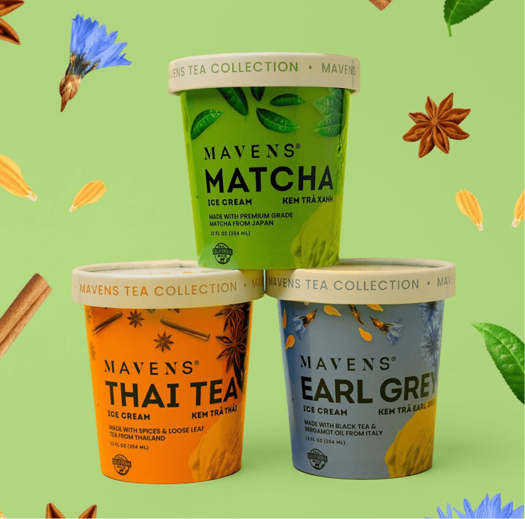 Mavens' ice cream pack of three.