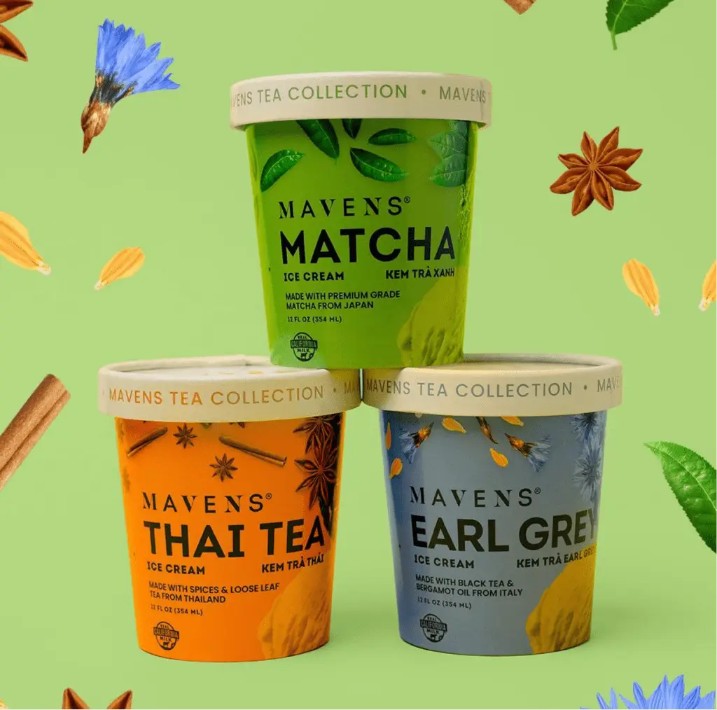 Mavens' ice cream pack of three.